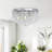 15" 5-light Glam Crystal Flush Mount Chandelier-2075774394