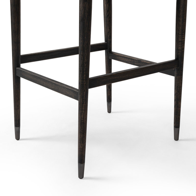 Anton Stool-Havana Brown-Bar, Beige Polyester Blend, Bar Stool (31" Seat Height)