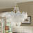 8-Light Tiered Gold K9 Crystal Chandelier
