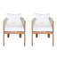 Ensemble de chaises d'extérieur charmantes et durables pour espaces élégants (ensemble de 2)