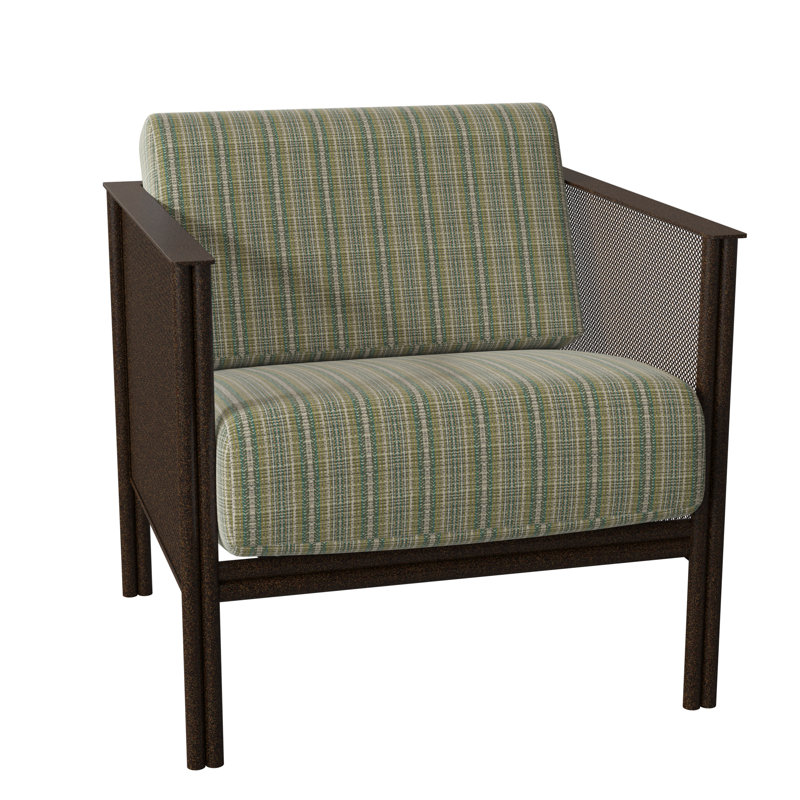 Jax Outdoor Lounge Chair, Chestnut Brown, Denver Scarlett Sunbrella®
