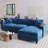 114.5" L-Shaped Sectional Sofa With Storage For Living Room, Living Room Couch, Modern Sofa-724359319