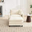 Cloud, canapé modulaire moderne, chenille beige, siège double couche, pour espace de vie, design américain, mi-doux, salle de remplissage en mousse, revêtement en chenille, respirant,-129943098
