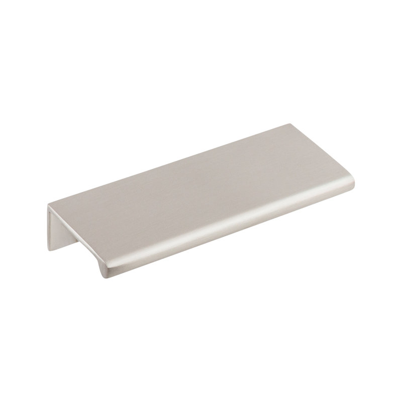 Europa Finger pull, Brushed Satin Nickel, 3" Center to Center