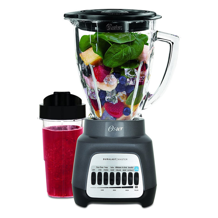 Oster Classic Series 2-in-1 6 Cup Red Blender with Smoothie Cup