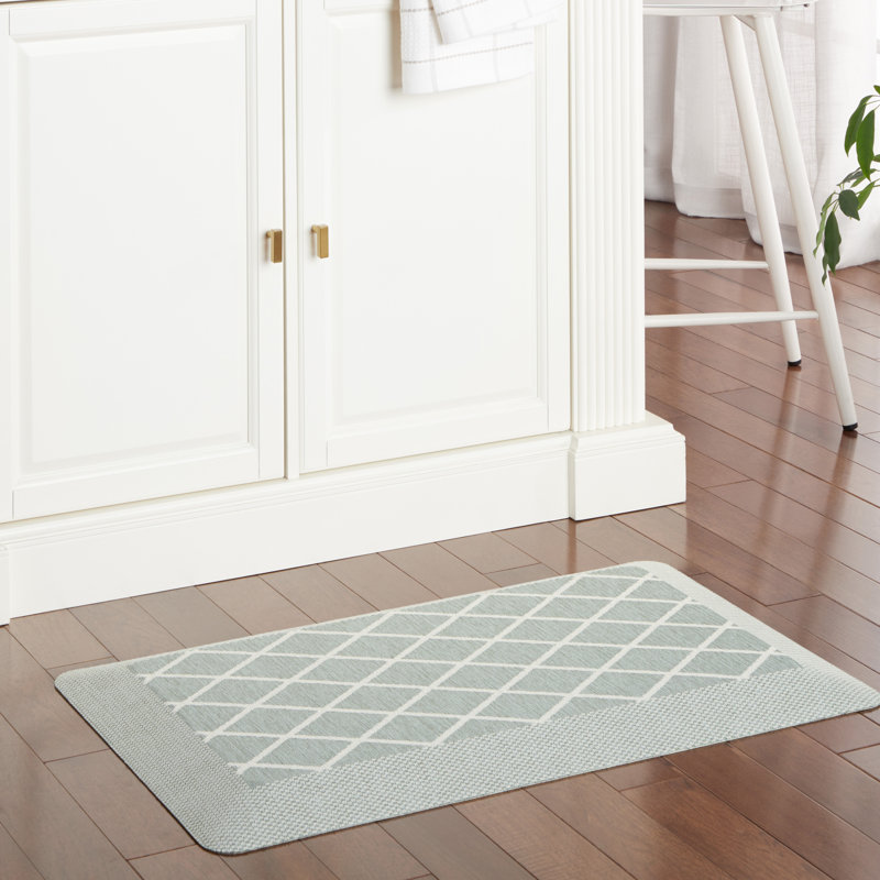 Tapis de cuisine Martha Stewart, Rectangle 1 pi 7,6 po x 2 pi 8 po, Vert