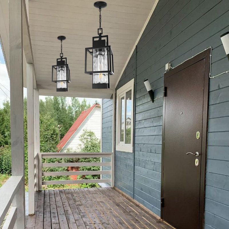 Ivy Bronx Ladislava 1 - Light Matte Black LED Lantern Pendant | Wayfair