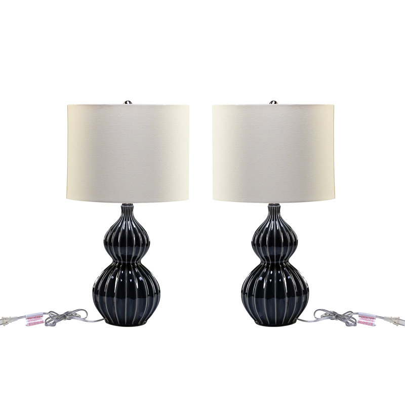 Ensemble de 2 lampes de table 24 "Cuthbertson, Gris