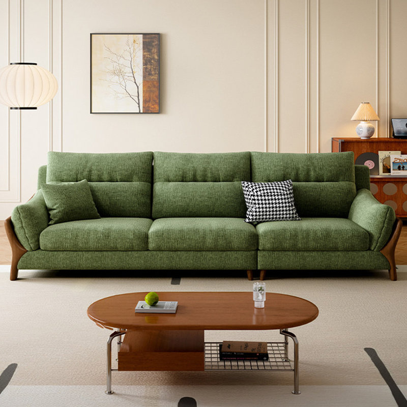 Coussin en chenille vert, H 37,4 po x l 98,43 po x P 35,83 po, Vert