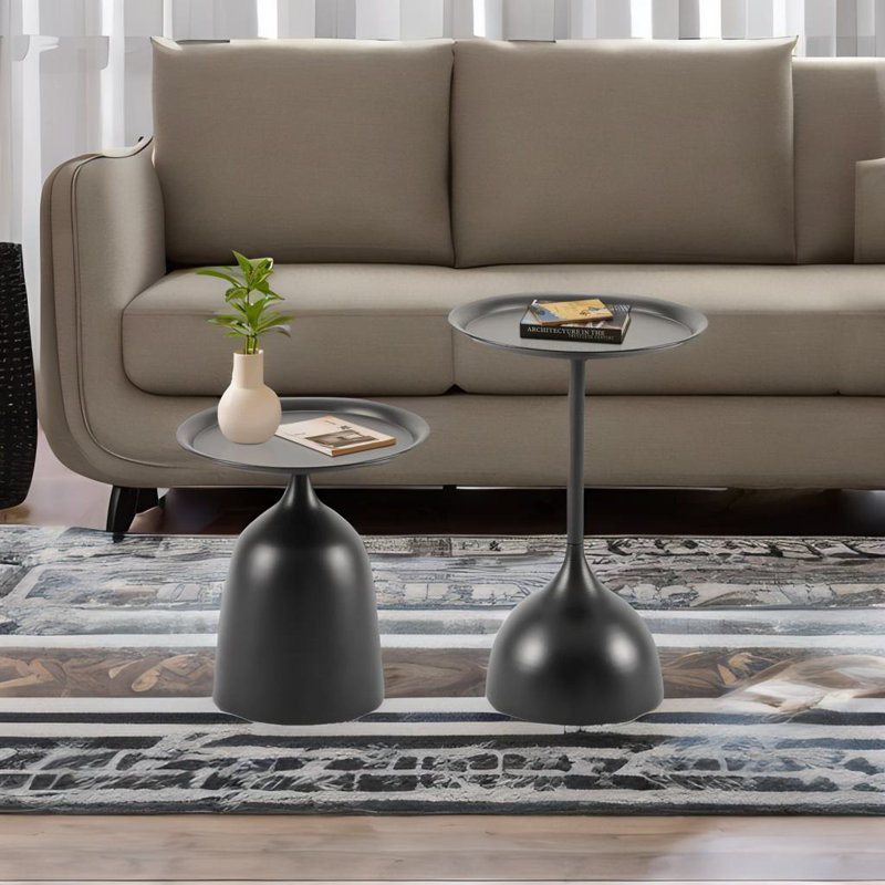 Side Table Set, Black