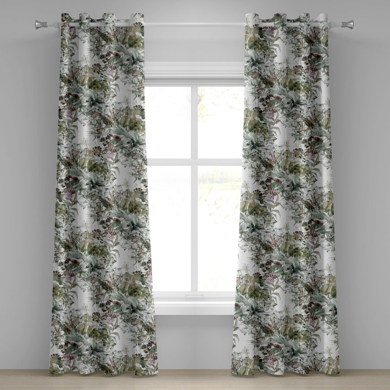 Semi Sheer Curtain Pair