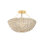 Campo 18.25" 1-Light Wicker Semi Flush Mount