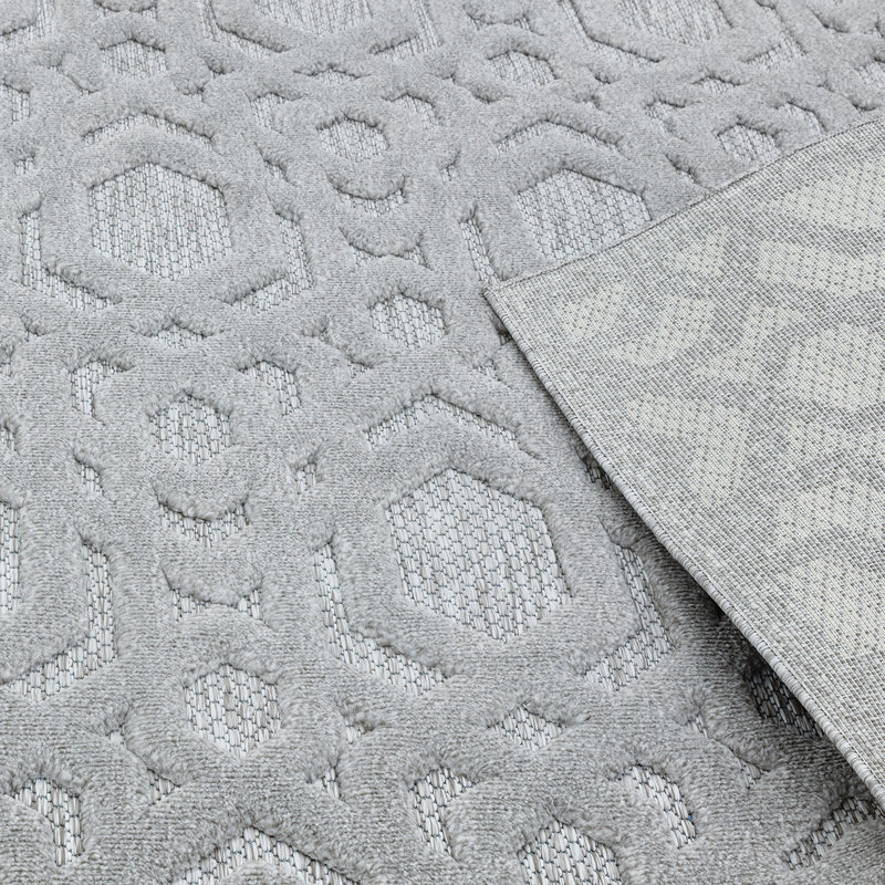 Frantz Geometric Indoor / Outdoor Area Rug, Rectangle 120 x 170cm