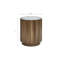 Table de bout cylindrique en verre 21 po Gaertner