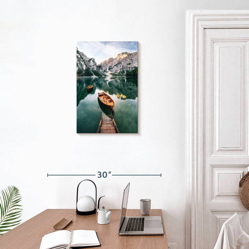 Alvord Lake Braies Dock, 24" H x 16" W