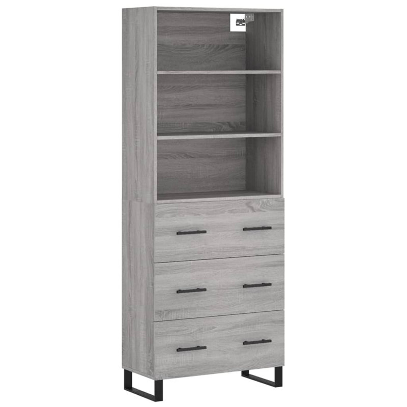 69.5cm Sideboard, Grey Sonoma