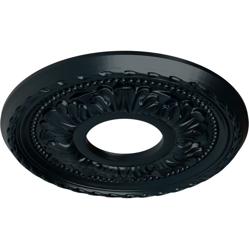 Médaillon de plafond Endurathane Palmetto, DE 11 3/8 po x P 3 5/8 po x P 7/8 po (convient aux auvents jusqu'à 4 1/2 po)