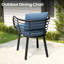 Chaise de salle à manger d'extérieur avec coussin Sunbrella (ensemble de 3)-1604892451