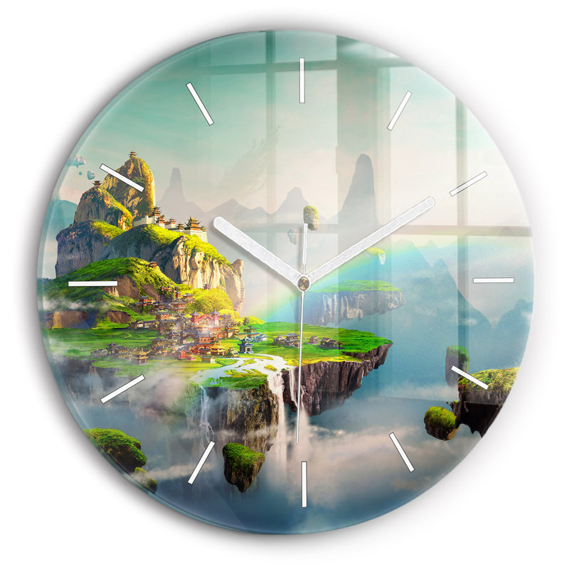Glass Wall Clock