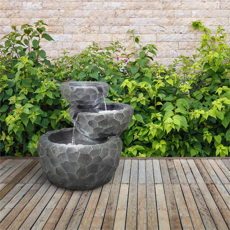 Acrylic Weather Resistant Floor Fountain with Light