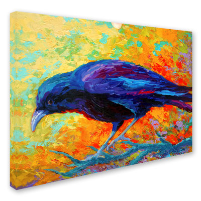 'Crow 17' Print on Wrapped Canvas