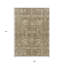 Tapis intérieur lavable beige et ivoire oriental 9 pi x 12 pi brun