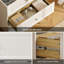 Commode modulaire moderne en bois blanc Bouchez