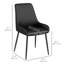 Chaise d'appoint en métal capitonnée Kardarius-372888914