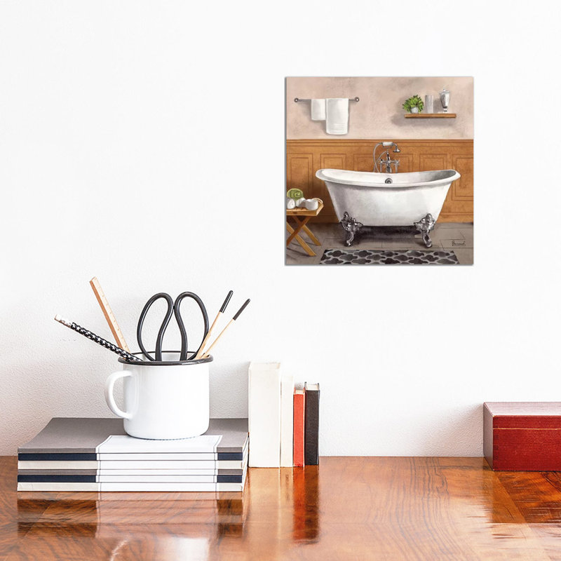 Serene Bath I by Bannarot - Wrapped Canvas Print, 30.48 cm H x 30.48 cm W