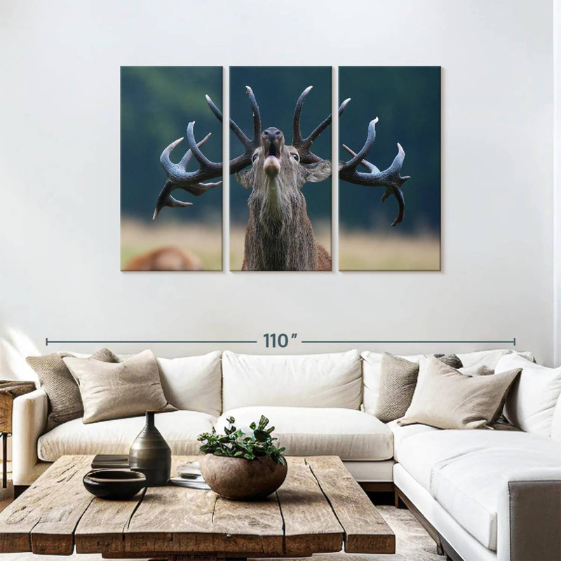 Deer Scream, 48" H x 74" W