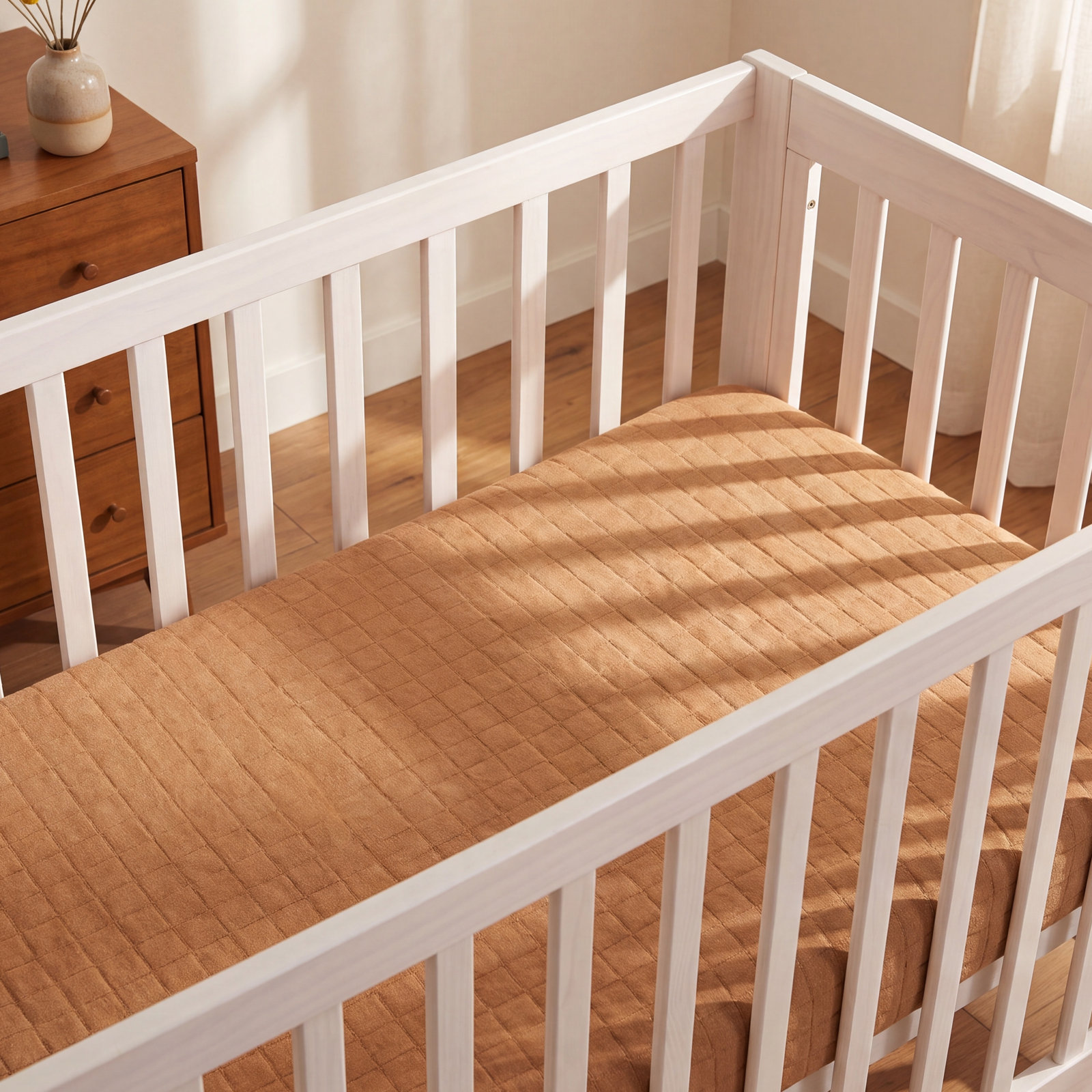Burnt Sienna Bassinet Sheet