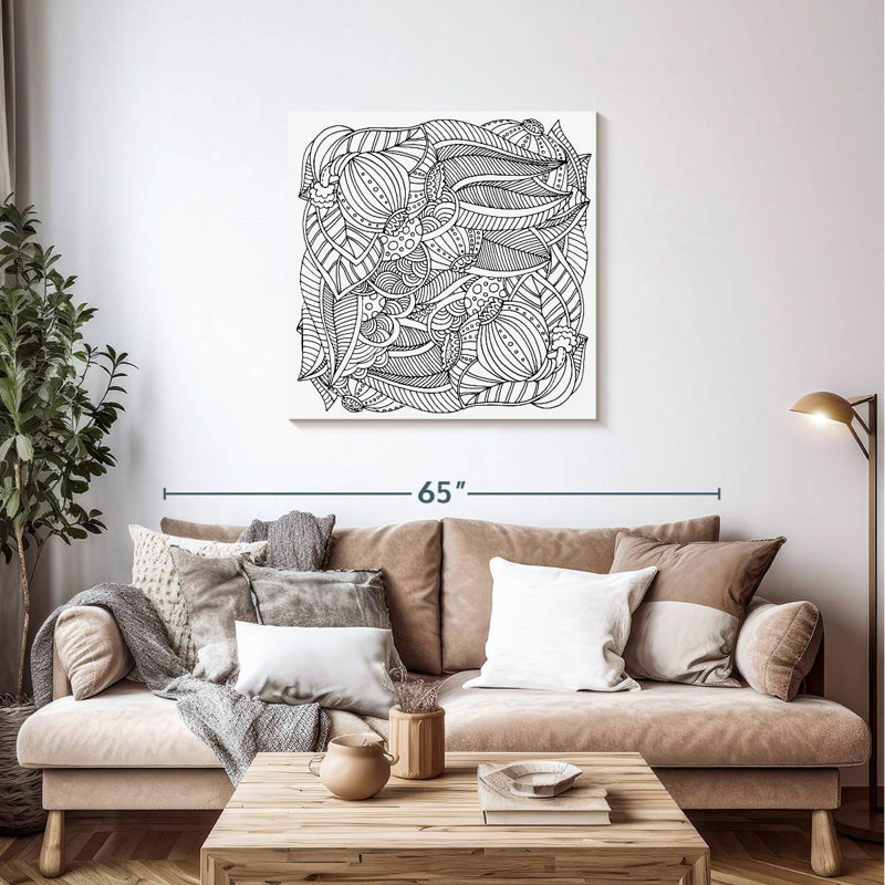 Harnek Leaves And Buds, 36" H x 36" W