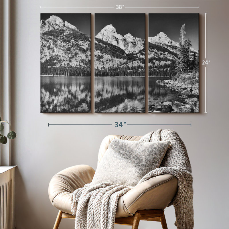 «Scenic Grand Teton», 3 pièces, H 24 po x l 38 po x P 1,25 po