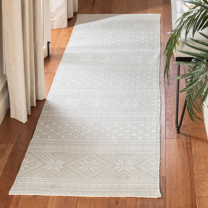 Reuben Hand Loomed Cotton Southwestern Rug, Runner 2'3" x 8'