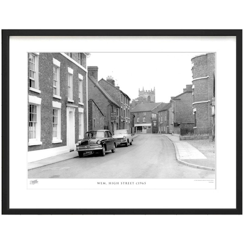 Wem, High Street C1965 - Single Picture Frame Print, 40cm H x 50cm W x 2.3cm D