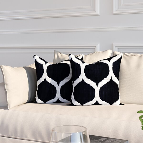 Midnight Blue Velvet Designer Pillow – Arianna Belle