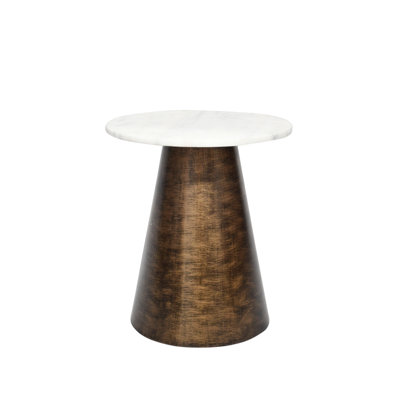 Table d'appoint en cuivre marbré
