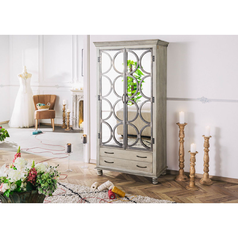 2 Door Solid Wood Wardrobe