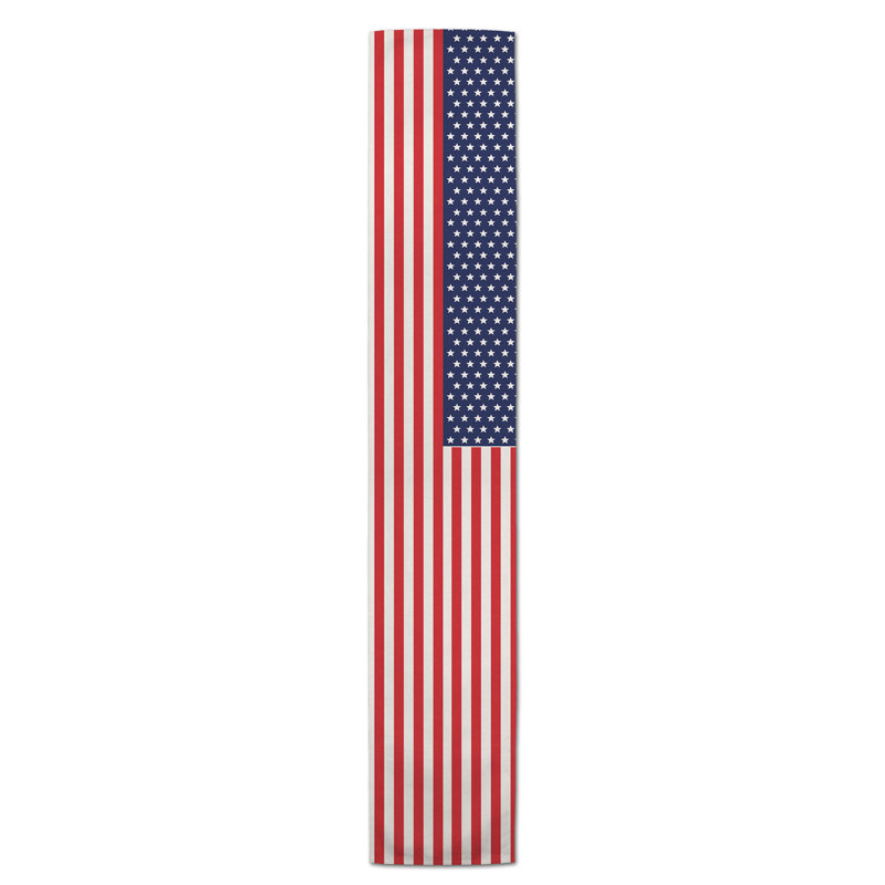 Striped Independence Day Table Runner, 16" L x 72" W