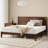 Mid Century Solid Wood Platform King Bed Frame With Wood Slat Support, Black Walnut-645595760-645595761