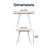 Abacus Universal Expert 32" to 47" Extendable Dining Table, 2 Drop Leaf Side Panels, Oak and White