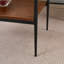 Ensemble de 2 tables de bout rectangulaires, plateau en verre trempé avec panneau de fibres à densité moyenne-802263553-802263552