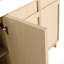 Meuble-lavabo autoportant de 60 po avec lavabo double en résine et 4 portes d'armoire à fermeture en douceur (KD-PACKING)