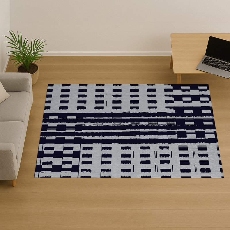 Geometric Area Rug, Rectangle 140 x 200 cm