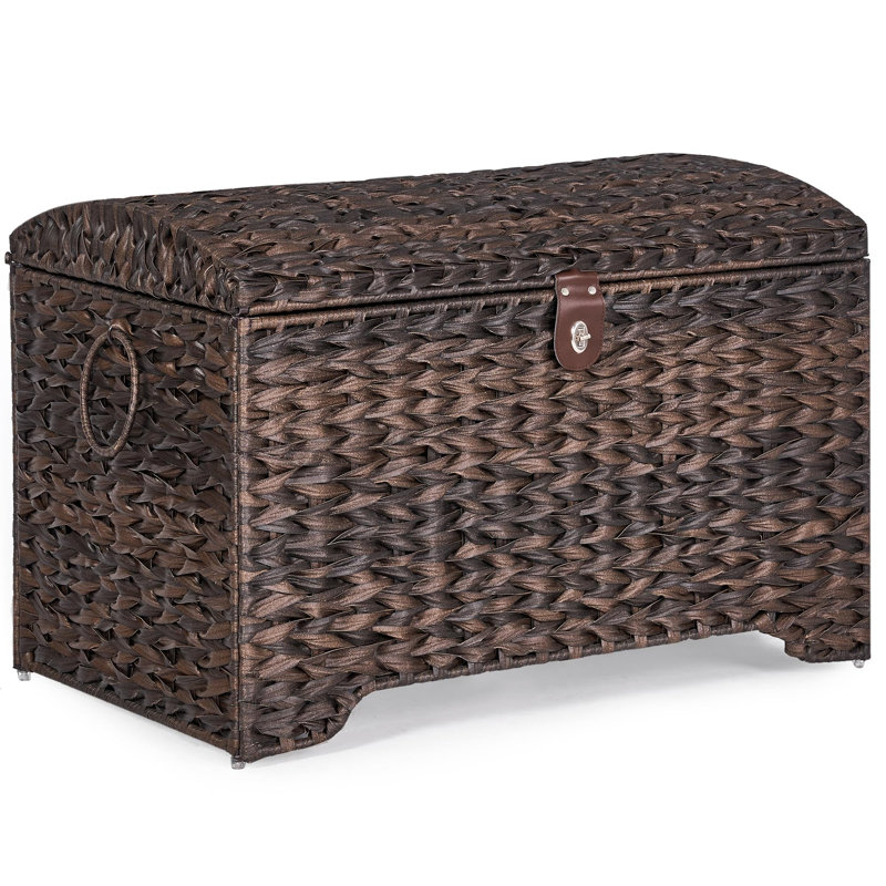 178L Wicker Storage Trunk, Brown
