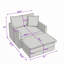 Chenille Sofa Set with Versatile Modular Ottoman-1739525643