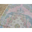 Tapis oriental turc Oushak rose noué à la main 4 pi 4 po x 8 pi 9 po 7D7995E2C7EC428A815FB780D8831157