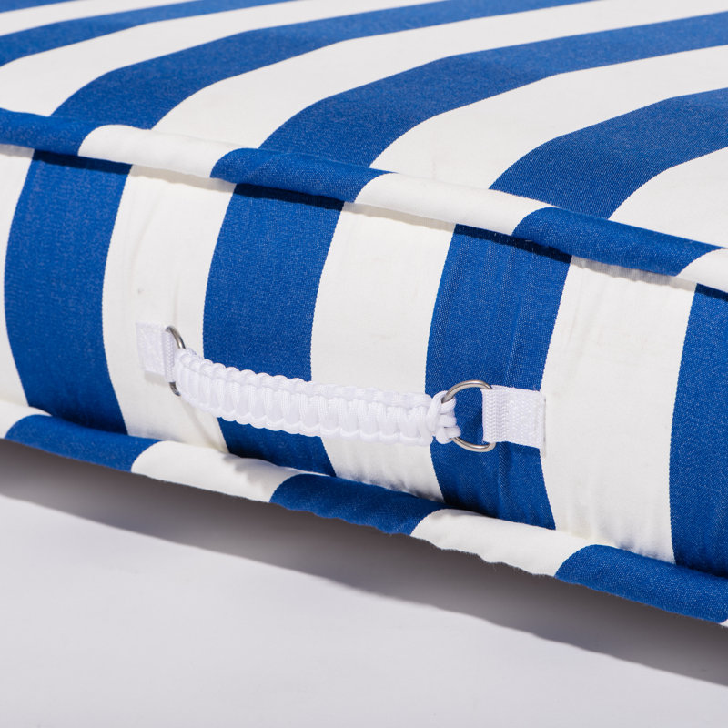 Pool Lounger, Yellow/White
