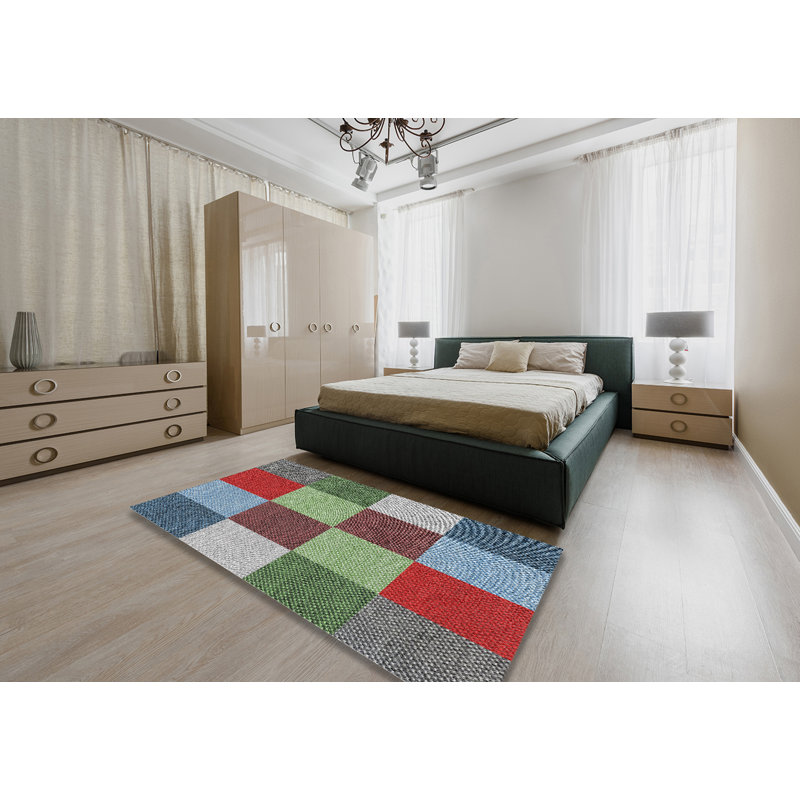 Raymo Geometric Indoor Rug, Rectangle 5' x 7'
