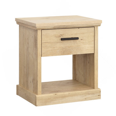 Table de nuit, finition brune